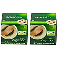Los mejores  - 2 bobinas de hilo de algodón orgánico | hilo de enhebrar cejas de algodón orgánico | Hilos de algodón antibacteriano…